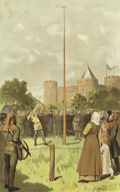 बर्ड शूटिंग, नीदरलैंड, 14 वीं शताब्दी द्वारा विलेम II स्टीलिंक